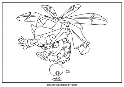 Faerie Mina Brawl Stars Coloring Page – Free PDF coloring page preview