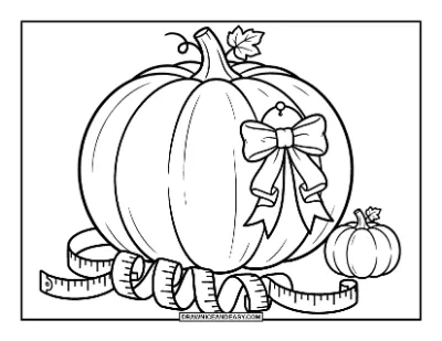 Giant Prize-Winning Pumpkin Coloring Page coloring page preview