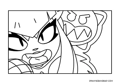 Melodie Icon Brawl Stars Coloring Page – Free PDF coloring page preview